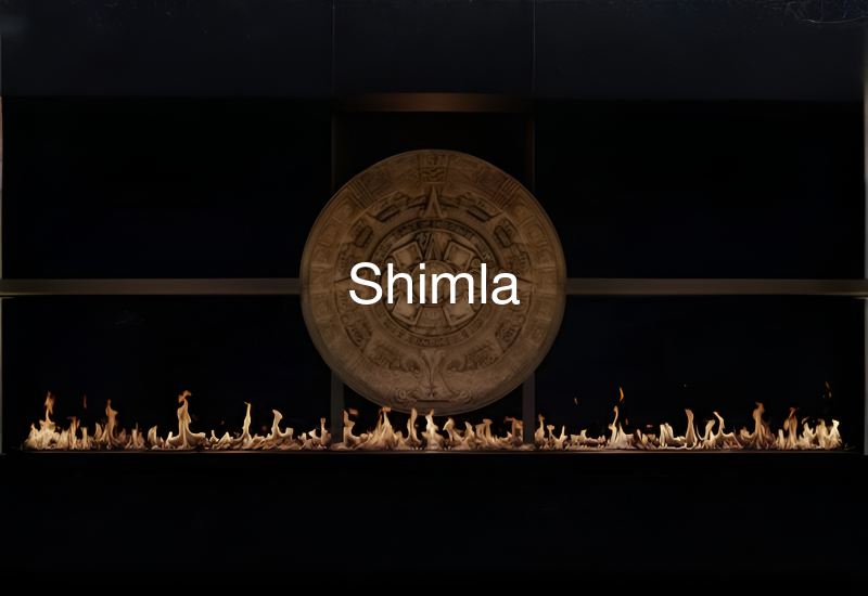 Luxury indoor and outdoor fireplaces in Shimla by Spacio including water vapour, LED, bioethanol and gas fireplaces

