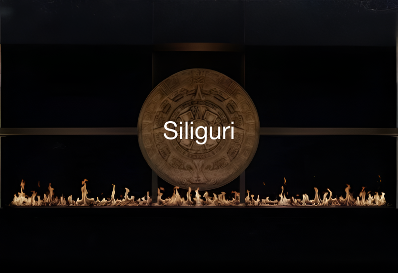 Luxury indoor and outdoor fireplaces in Siliguri by Spacio including water vapour, LED, bioethanol and gas fireplaces

