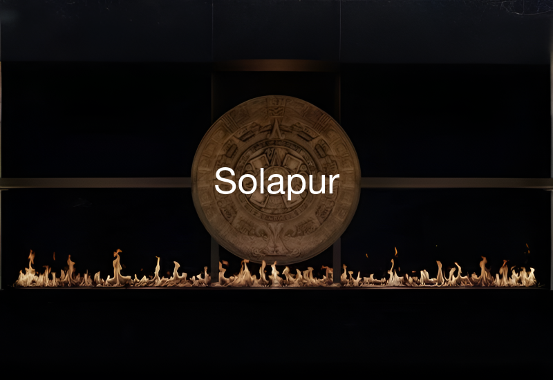 Luxury indoor and outdoor fireplaces in Solapur by Spacio including water vapour, LED, bioethanol and gas fireplaces
