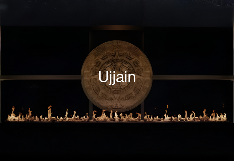 Luxury indoor and outdoor fireplaces in Ujjain by Spacio including water vapour, LED, bioethanol and gas fireplaces
