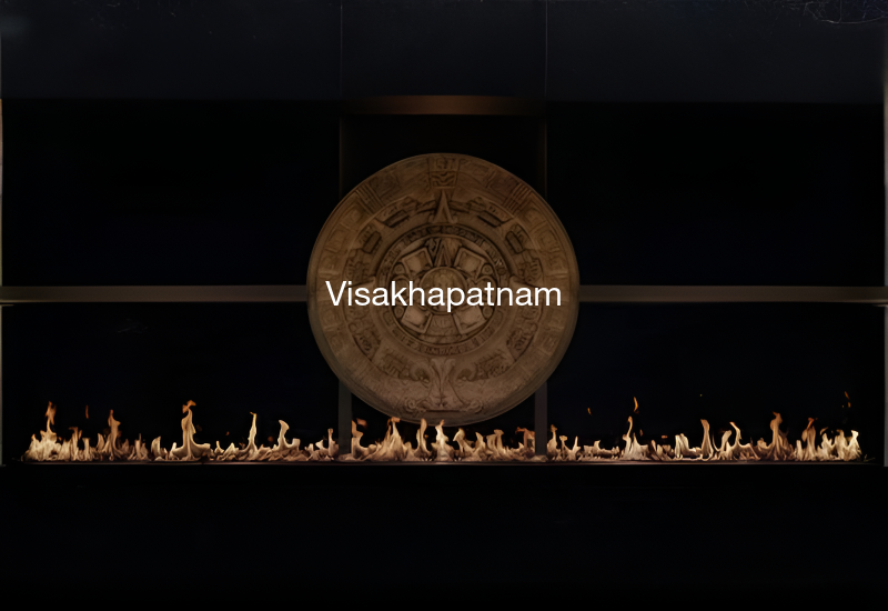 Luxury indoor and outdoor fireplaces in Visakhapatnam by Spacio including water vapour, LED, bioethanol and gas fireplaces
