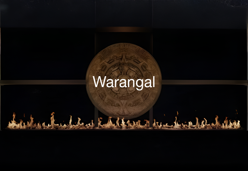 Luxury indoor and outdoor fireplaces in Warangal by Spacio including water vapour, LED, bioethanol and gas fireplaces

