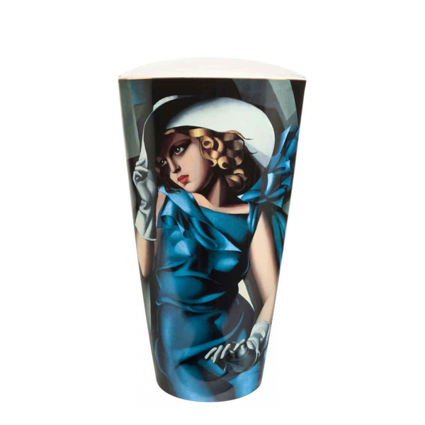 Goebel Woman With Gloves Vase on a white background available at Spacio India for Luxury Homes collection of Decor Accessories