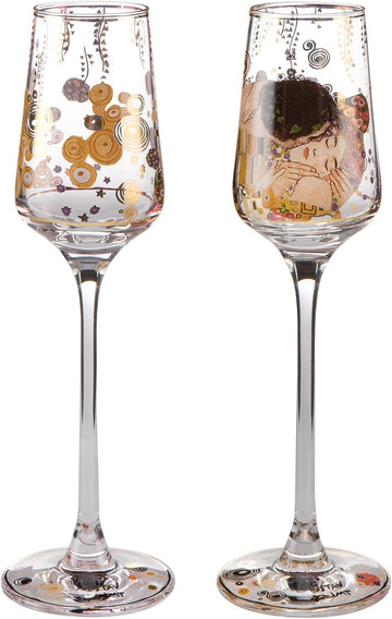 Goebel Gustav Klimt The Kiss Liqueur Glass (2pc Set)