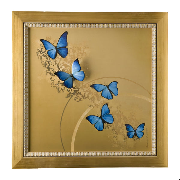 Goebel Butterflies Blue Wall Sculpture