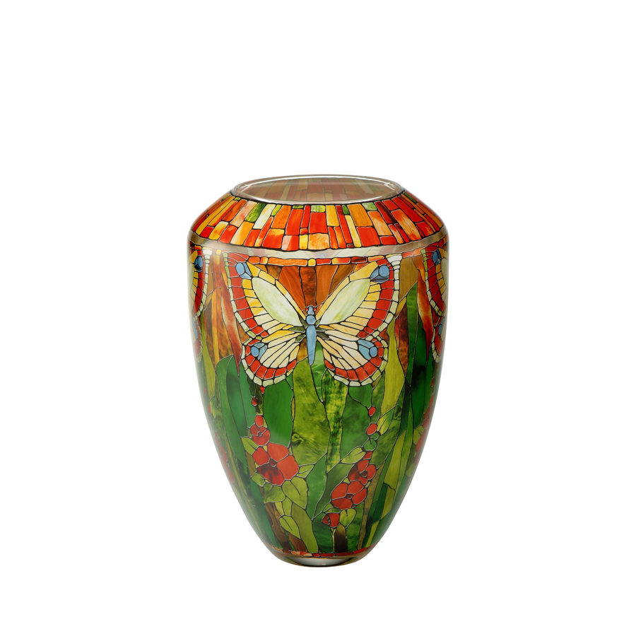 Goebel Butterfly Vase on a white background available at Spacio India for Luxury Homes collection of Decor Accessories