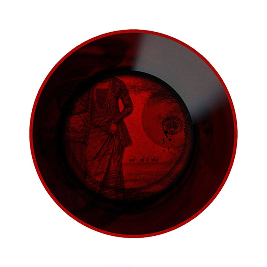 Ibride Ming Red China stackable set displaying a red bowl with a lady wearing traditional chinese clothes art on it on white back ground available at Spacio India for luxury home decor of collection Tableware Accessories