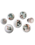 Full collection of Plates & Bowls from Ibride Yuan Alhambra Beige Stack table set on a white back ground available at Spacio India for luxury home decor of collection Tableware Accessories