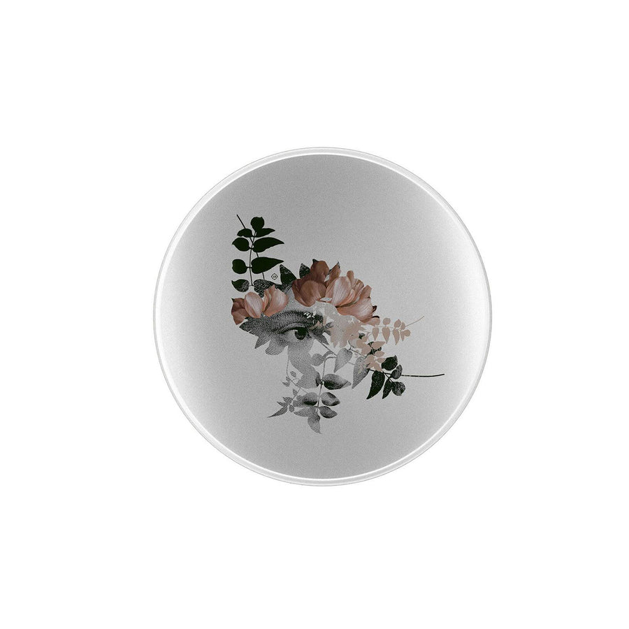 The Bowl with leaves & side face art on it from Ibride Yuan Alhambra Beige Stack table set available at Spacio India for home decor collection of Tableware Accessories