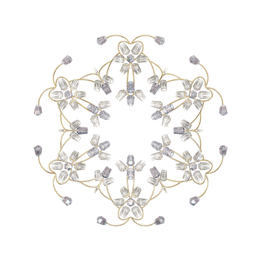 Bloome sculptural fluid art installation light from Italamp at Spacio retail store in India. 