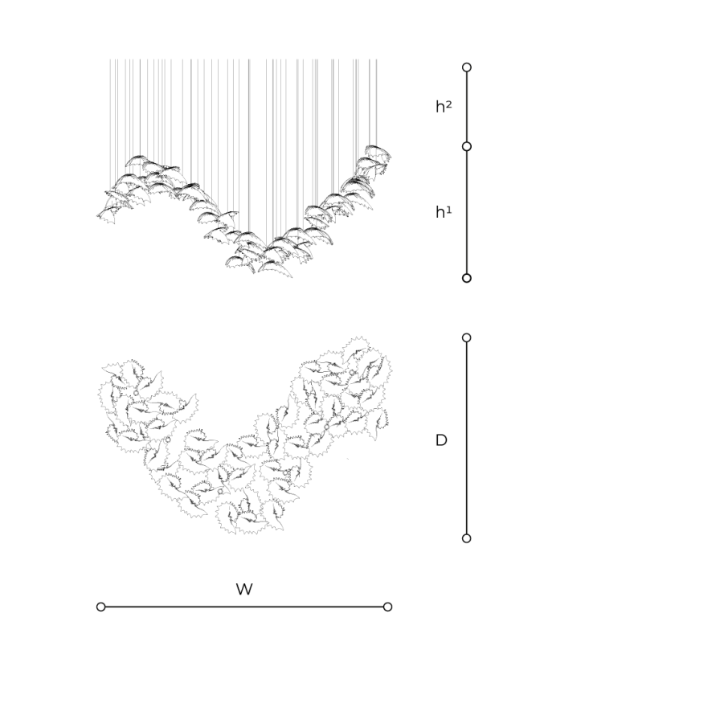 Dalia T756 HIJ Fluid Art Composition Light by Italamp | Spacio