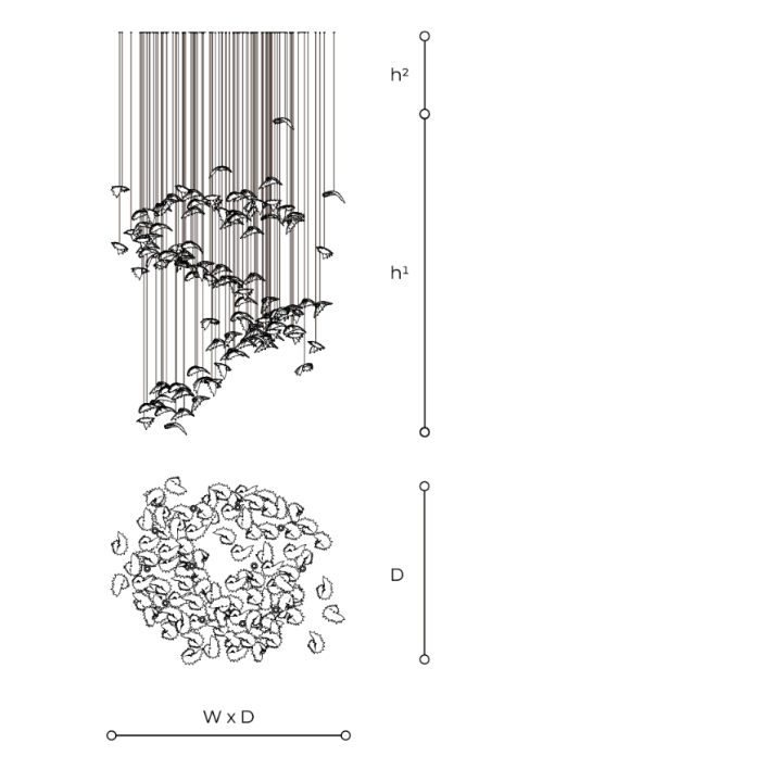Dalia T756 KLA Fluid Art Composition Light by Italamp | Spacio
