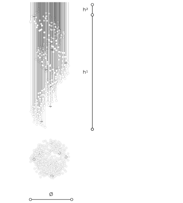 Lila T776 HIJ Fluid Art Composition Light by Italamp | Spacio