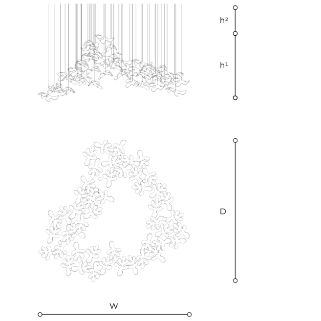 Marina T762 DEF Fluid Art Composition Light by Italamp | Spacio