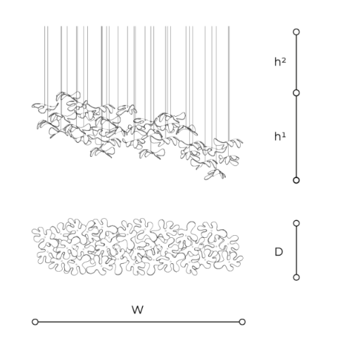 Marina T762 GHI Fluid Art Composition Light by Italamp | Spacio