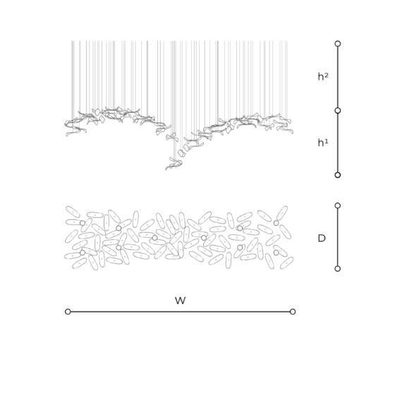 Pluma T750 DEF Fluid Art Composition Light by Italamp | Spacio
