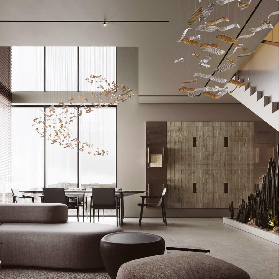 Pluma T750 XBC Fluid Art Composition Light by Italamp | Spacio