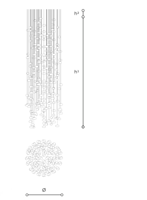 Reva T774 HIJ Fluid Art Composition Light by Italamp | Spacio
