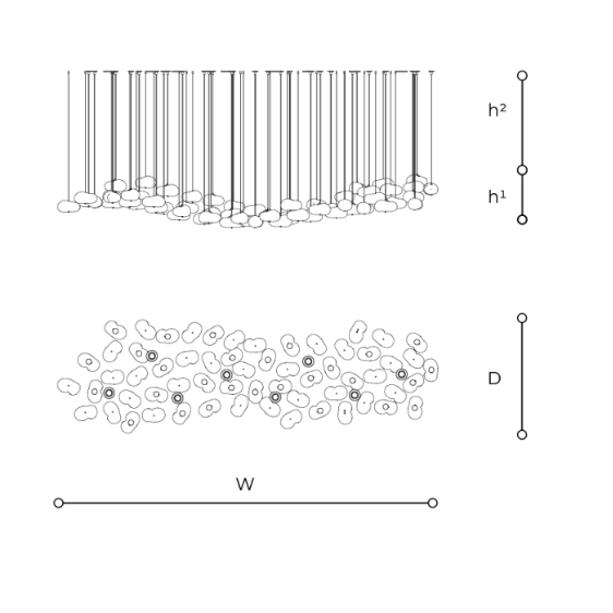 Reva T774 XFG Fluid Art Composition Light by Italamp | Spacio