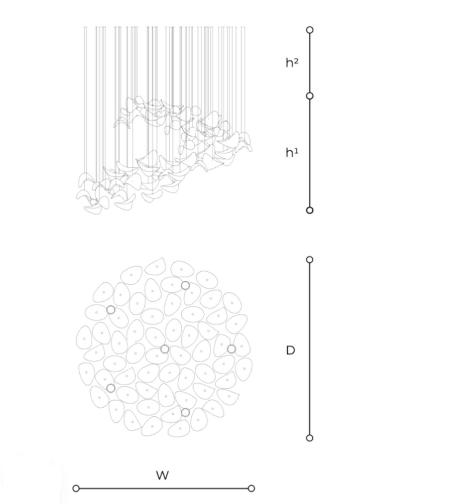 Sella T770 CDE Fluid Art Composition Light by Italamp | Spacio