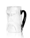 Maleras Crystal Loke Beer Mug Clear from Masque collection on a white back ground for modern interiors available at Spacio India from the Drink ware of Bar Accessories Collection.