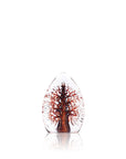 Maleras Crystal Miniature Yggdrasil Red Sculpture on a white back ground for modern interior available at Spacio India from Sculpture and Art Objects Collection.