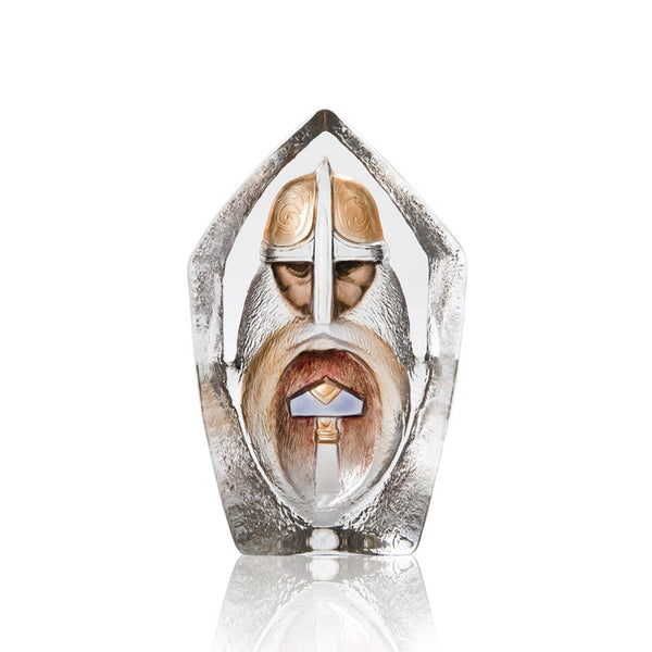 Maleras Crystal Sculpture Thor on white back ground for modern interiors available at Spacio India from the Sculptures and Art Objects Collection.