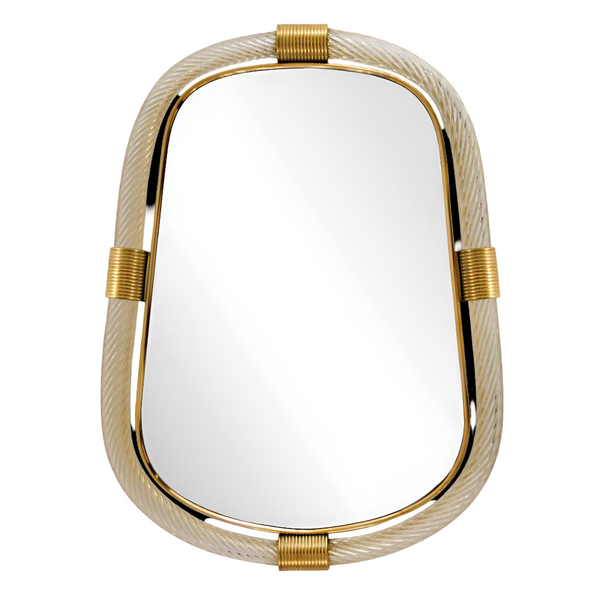 Ongaro Fuga Torchon Goccia Murano Mirror
