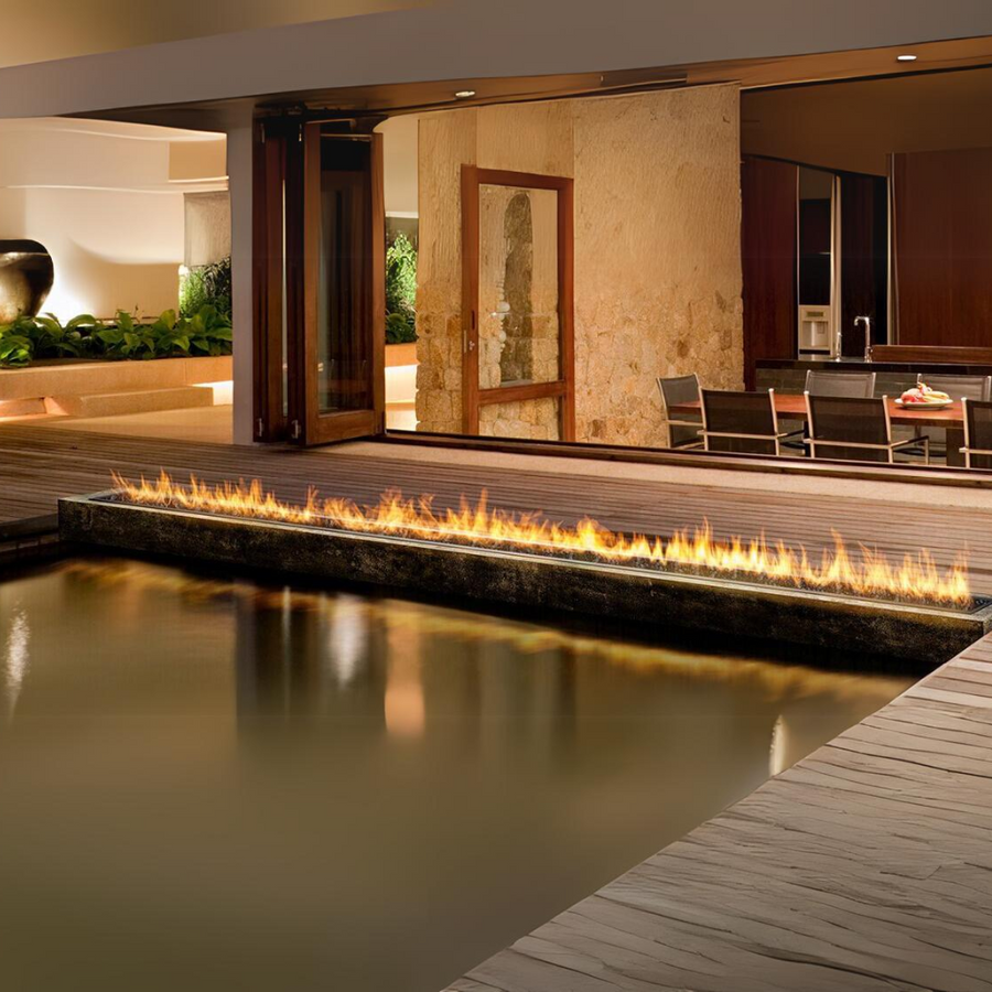 Galio Insert Outdoor Gas Fireplace by Planika | Spacio