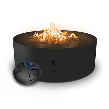 Galio Star Black Outdoor Gas Fireplace by Planika | Spacio