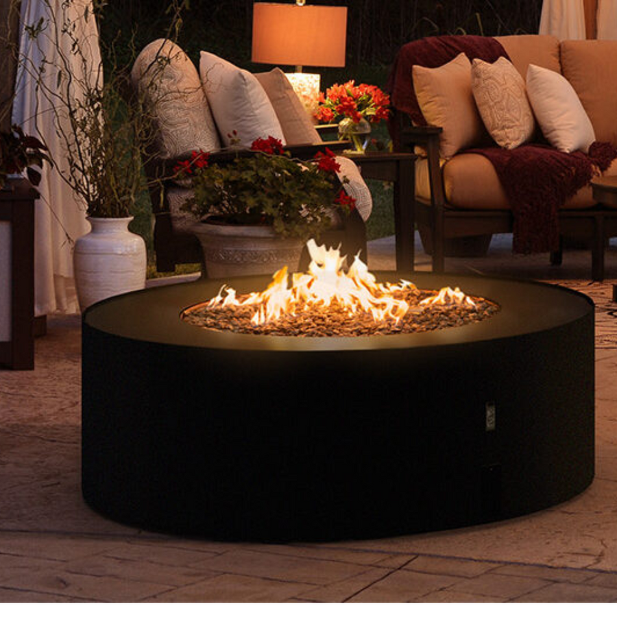Galio Star Black Outdoor Gas Fireplace by Planika | Spacio