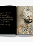 Except from the book and a Maharaj decked up with jewels. Beyond Extravagance coffee table book by Assouline, featuring the Al Thani Collection of Indian royal jewels and artefacts, spanning 400 years of history.