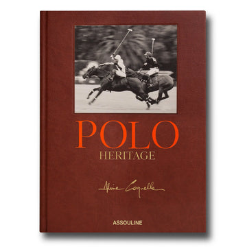 The rich history of Assouline Coffee Table Book Polo Heritage, the "sport of kings," is captured stunningly on its cover.
