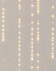 A white background with Meystyle Conductivity LED Wallpaper with Swarovski lights on it.