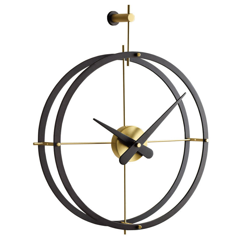 The Nomon 2 Puntos NG DPNG Wall Clock is a stunning example of aesthetic load, featuring geometric and linear designs in black and gold. Hang this elegant timepiece on your wall for a touch of sophistication.